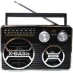 Sky SR-8900BT Battery Operated Rechargeable Bluetooth Radio – (5 in 1) Black