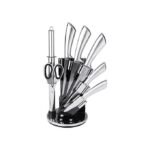 Oliron 8 Pieces Professional Kitchen Knife Sets with Spinning Block