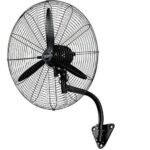 26 Inches Heavy Duty Industrial Wall Fan With Wired Remote-Black