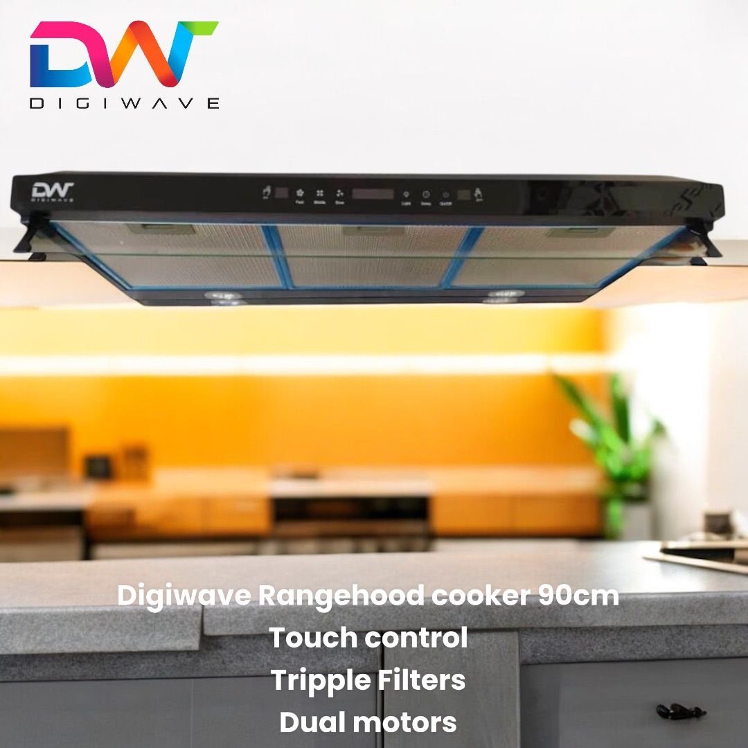 img_4547 DWRH9005T Range Hood Color Black 90CMS / Touch Panel/Double Motor/Lamp 1.5W x 2 - Image 1