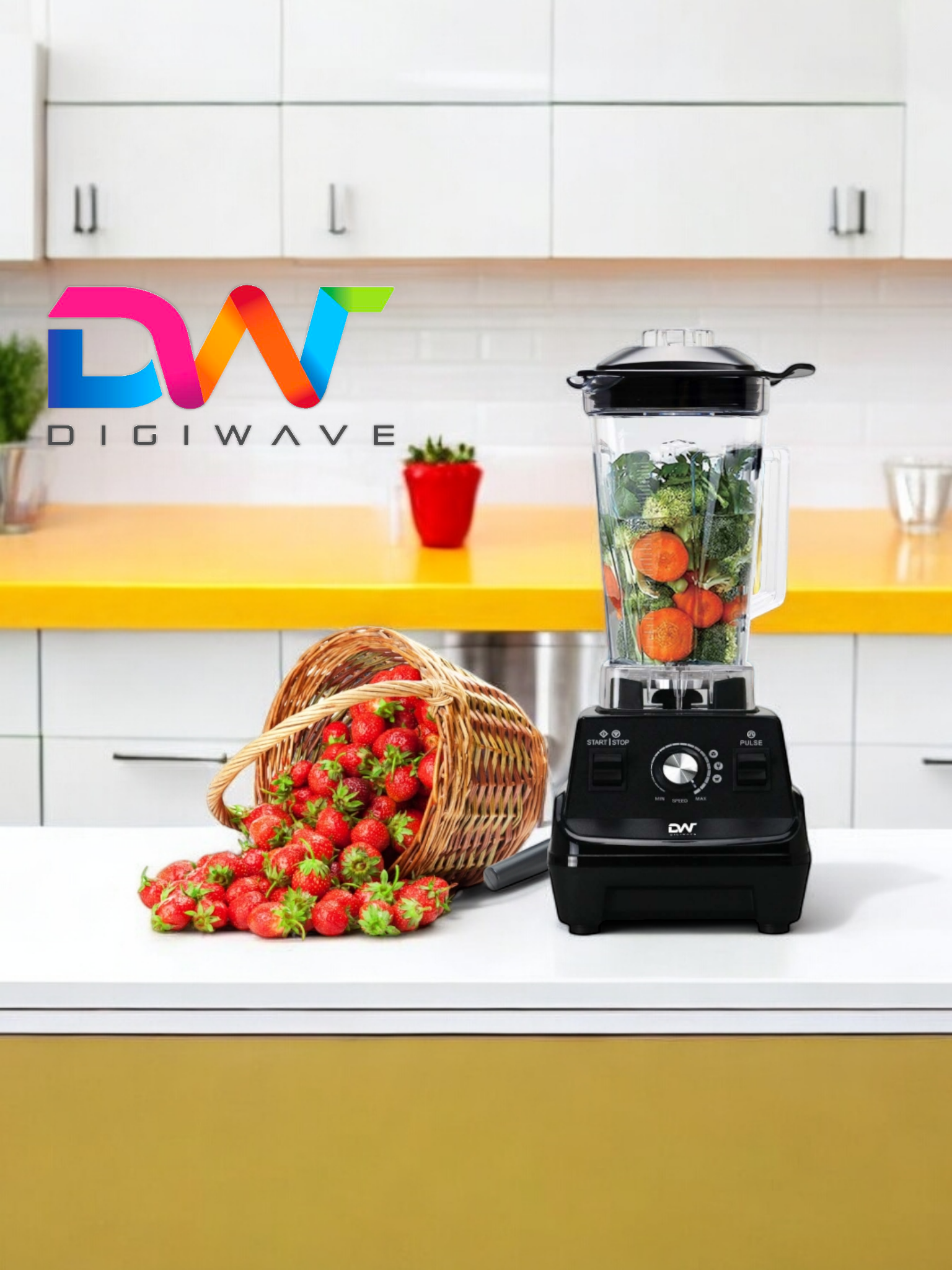 img_4564 Digiwave DWBL1117 Commercial Blender 2.0L Bpa Free Jar/1800Watts 100% Copper Motor - Image 1