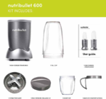 NUTRiBULLET 600 Series, Nutrient Extractor High Speed Blender, 600W - Image 2
