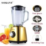 Sokany 2 In 1 Multipurpose Blender With Grinder 500W - SK-154 - Image 2