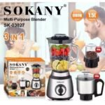 Sokany 3 In 1 Blender With Grinder Jar - SK-03027 - Image 2