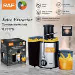 RAF 450Ml Juice Extractor R.2817S Juicer (1 Jar, Silver black) - Image 2