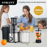 SOKANY SK-4009 4-In-1 Multifunction Juicer With 800W Motor And Stainless Steel Blade - Image 2