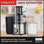 Sokany SK-JB-176 800W Juice Extractor - Multicolor - Image 2