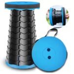 Foldable retractable camping stool