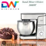 Digiwave DW-STM1306 Stand Mixer/2000W/12Ltrs Bowl Capacity/ Extra Powerful Motor/6 Power Level With LID Bowl Cover