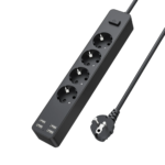 DR. Volt extension cable -4ports with individual on/off switch +usb fuse based.1.8 meter cable