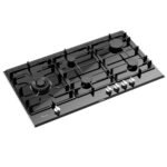 Bosch PRS9A6D70 Gas Hob, 90 CM, 5 Burners, Series 8, Ceramic Glass – Black - Image 2