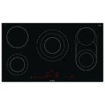 Bosch 90cm 5 Plate Ceramic Hob, Black | PKM975DK1D