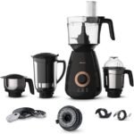 Philips Stainless Steel Mixer Grinder + Food Processor, 3-in-1 750 Watt (Mixer Grinder for home + Juicer + Food Processor)