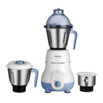 Philips Simple Silent Vertical HL1643 600-Watt Mixer Grinder with 5 Jars (Blue)