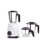 PHILIPS HL7505 500W Mixer Grinder (White and Purple)