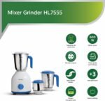 Philips HL7555 600 Watts 3 Jar Mixer Grinder |White
Visit the Philips Store - Image 2