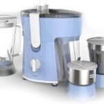 Philips Amaze HL7576/00 600-Watt Juicer Mixer Grinder with 3 Jars (Celestial Blue/Bright White)