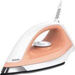 Philips Dry Iron GC104/01 with 1100 Watts Power, linished solepate and Pointed tip for Reaching Tricky Areas