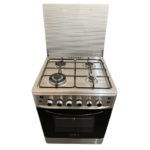 IQRA 60x60cm Cooker; 4 Gas with Gas Oven, Pulse Ignition, Rotisserie, Stainless Steel, IQ-FC6601SS