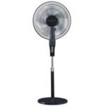 IQRA 16″ Stand Fan,50W copper motor,5 blades (IQ-SF708) – Black