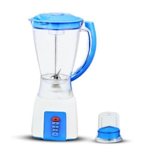 img_5458 Miralux 2 in 1 Juice & Smoothie Blender With Dry Grinder - MB-198 (1.5L Jar, 300W) - Blue, White - Image 1