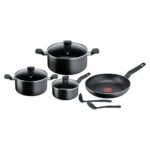 Tefal Dark Stone 9 pc set Non-stick Cooking Set B491S985