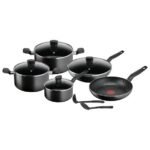 TEFAL 11pcs Set Dark Stone Cooking Set B491SB85