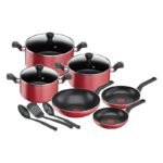 Super Cook 12 pc set, Non-Stick, Thermo-Signal, Red, 2 Years Warranty, B460SC84