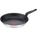 TEFAL Primary Frying pan 24 cm, Stainless Steel Cookware, Titanium Non-Stick Coating, E3090404