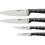 TEFAL Ice Force Set of 4 Stainless Steel Steak Knives – K2324S74