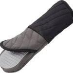 TEFAL Comfort Gloves, High-Heat Resistance, Non-slip Inner Grip Kitchen Accessories, Ergonomic Design, Black, Silicone, K1298214