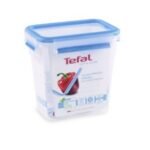 Tefal MasterSeal Fresh Rectangle Food Storage, Clear-Blue, 1.6l – K3021912