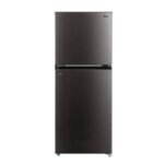 Midea 187L Fridge, (Net 127L) Double Door Top Mount Freezer Defrost Refrigerator MDRT187 – Black