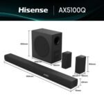 Hisense AX5100Q 5.1 CH Soundbar, 580 W, Dolby Atmos very powerful bass - Image 2