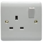 Gt Single Wall Socket 1 Gang - White