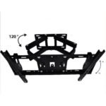 Vstar 2 Arms TV Wall Mount For 32 To 75 Inch-Black