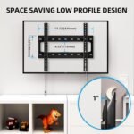 Flat TV Wall Mount Bracket for 26 – 63 Inch TVs, Heavy-Duty Fixed TV Stand, Easy Installation & Space Saving Design - Image 2